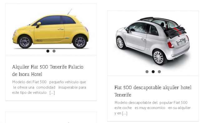 Flota de coches en Rent a Car Las Rosas