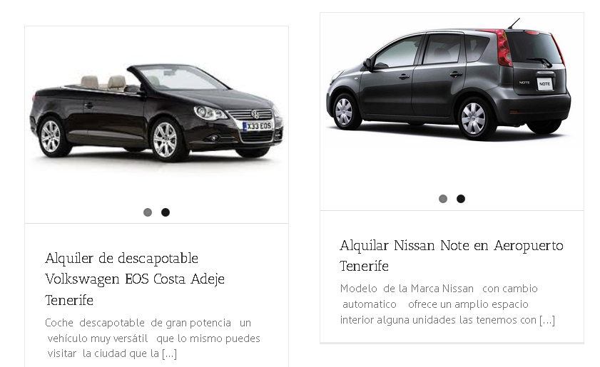 Flota de coches en Rent a Car Las Rosas