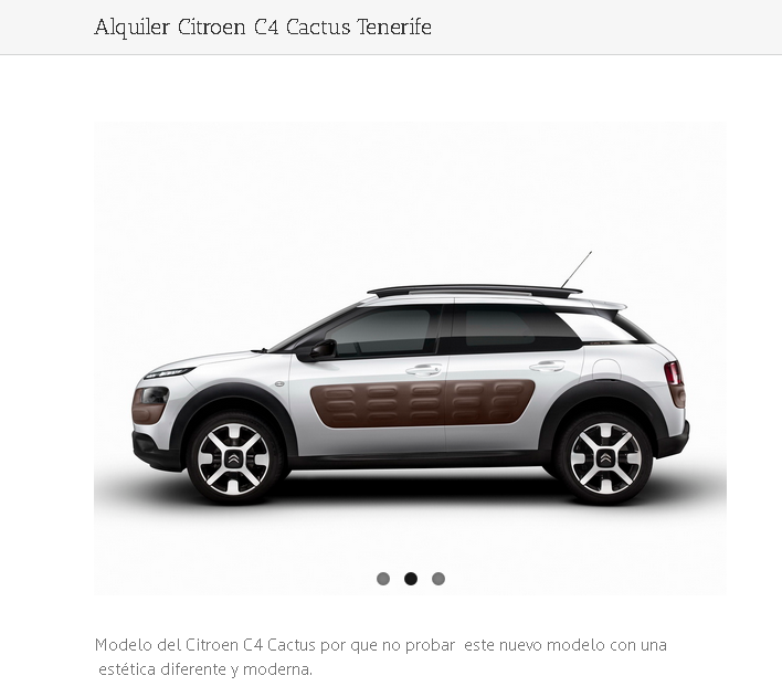 Alquiler de coche en Tenerife Citroën C4 Cactus